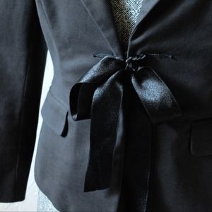 Lilly Pulitzer XS Black Blazer Jacket with Bow